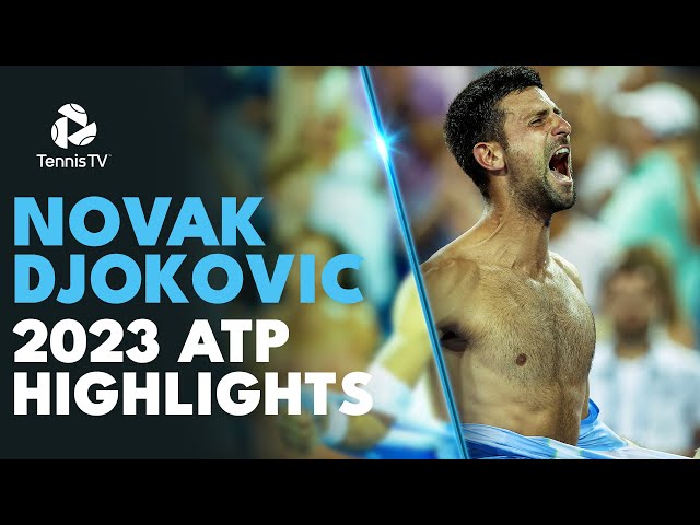 NOVAK DJOKOVIC: Record Breaking Season: 2023 ATP Highlight Reel
