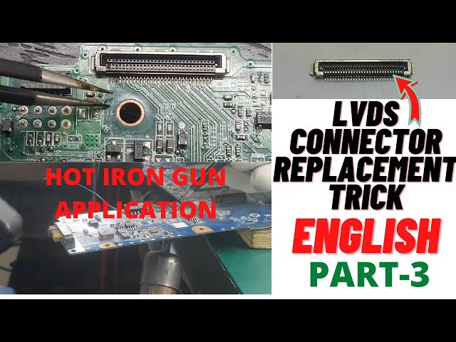 Chiplevel Laptop Repairing Training Video Course in English |LVDS Connector Replacement Trick|Laptex
