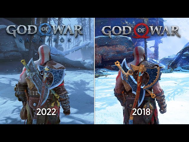 God of War Ragnarok vs God of War 2018 - Physics and Details Comparison
