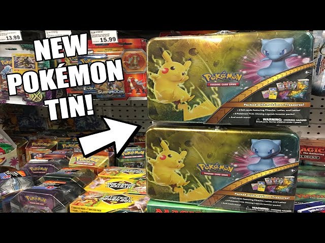 SHINING LEGENDS POKEMON TIN! COLLECTORS CHEST POKEMON CARD OPENING