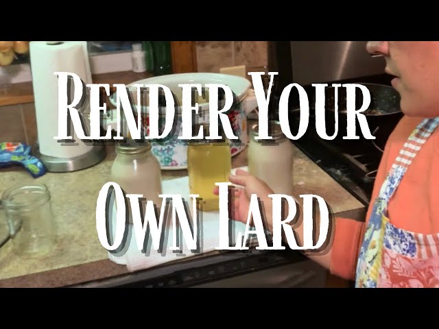 It's so EASY to Render Lard at Home!
