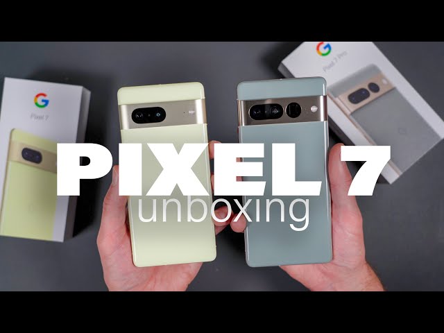 PIXEL 7 PRO and Pixel 7 Unboxing, Tour, Comparison!