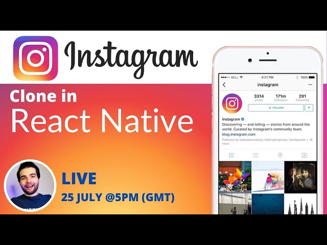 LIVE coding: Instagram Clone in React Native from scratch