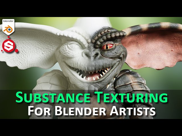 Texturing in Substance and Blender - Gremlin Part 3