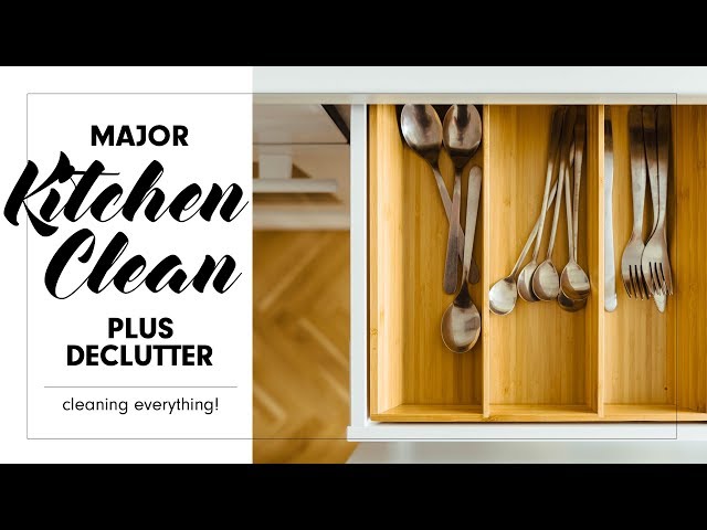 EXTREME KITCHEN CLEANING! Declutter and deep clean with me!