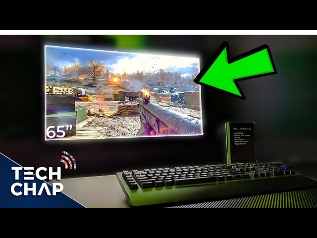 Battlefield 5 on a $5,000 Gaming TV! 😮 [4K 144hz G-Sync HDR] | The Tech Chap