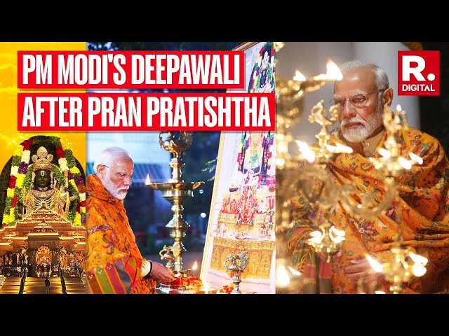 Watch: PM Modi Lights Up 'Ram Jyoti' To Celebrate Deepotsav After Ram Mandir Pran Pratishtha