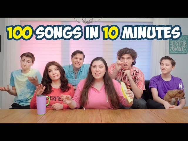 100 songs in 10 minutes!? 🤯🎤