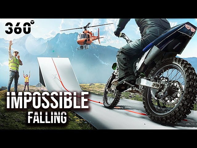 VR 360 MOTORCYCLE JUMP - MISSION IMPOSSIBLE  |  Tom Cruise POV | Virtual simulation 4K |