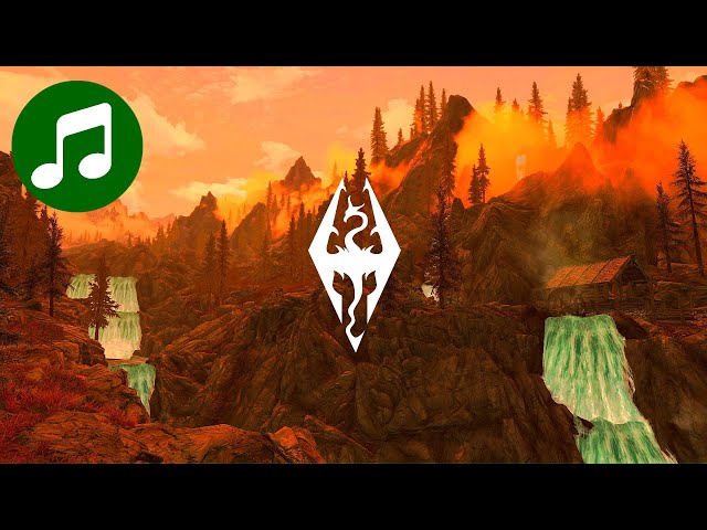 Relaxing SKYRIM Music 🎵 Tamriel Chill Compilation
