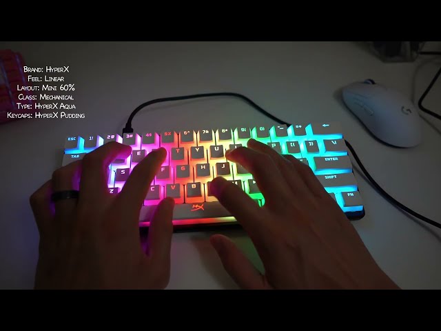 Unboxing HyperX Alloy Origins 60% Aqua Switch Tactile Mechanical Gaming Keyboard