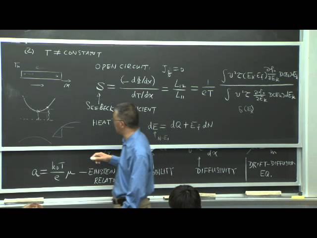18. Electron Transport and Thermoelectric Effects