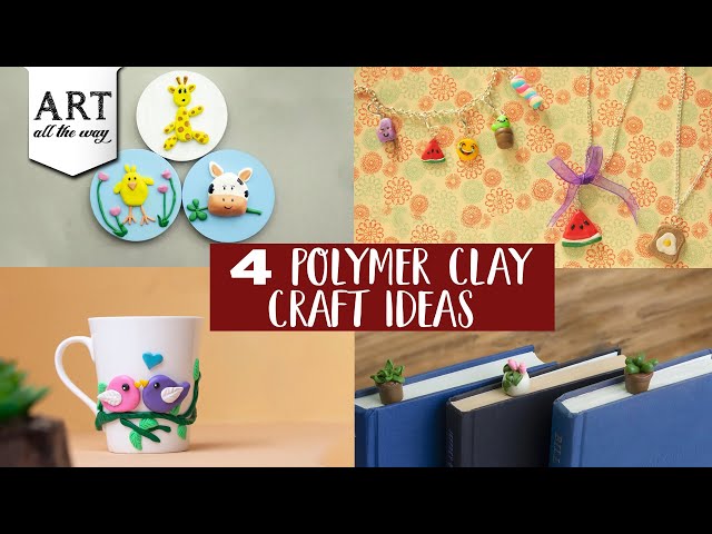 4 Polymer Clay Craft Ideas | Home Decor Ideas | Clay Craft Compilation