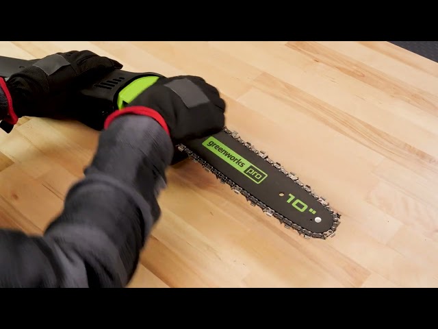 Greenworks Pro Pole Saw Assembly & Operation Guide