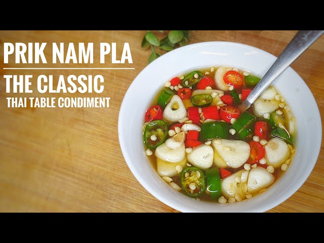 Prik Nam Pla - Thai Chili Fish Sauce Recipe พริกน้ำปลา | Thai Girl in the Kitchen