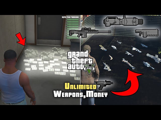 GTA 5 - How to get Unlimited Money + Weapons! (Free Weapons & money)