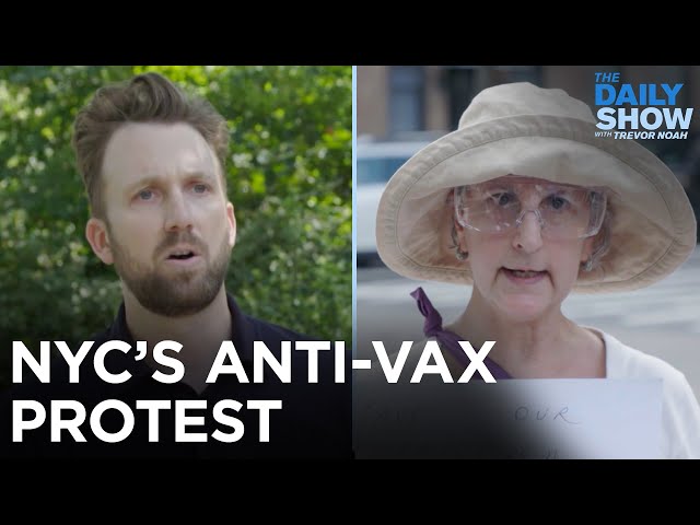Jordan Klepper Debates Anti-Vax Mandate Protesters in NYC | The Daily Show