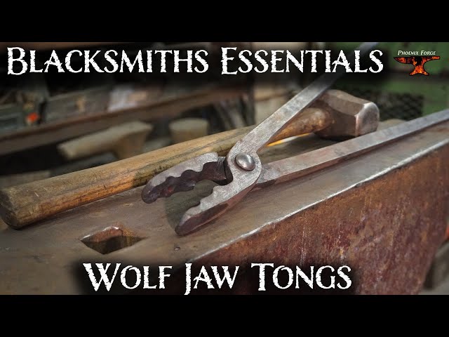 How to forge Wolf Jaw Tongs -Blacksmiths Essentials-
