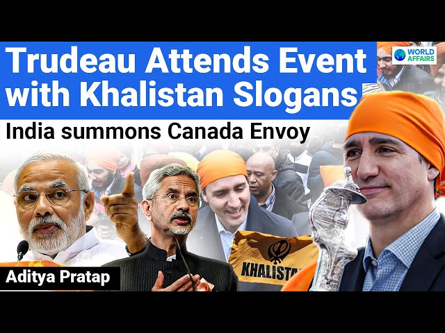 INDIA’s BIG Action On Canada as Khalistan Slogans Raised in front of Justin Trudeau | World Affairs