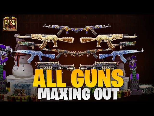 ALL GUNS MAXED PUBG MOBILE GLOBAL | VIP DAKU