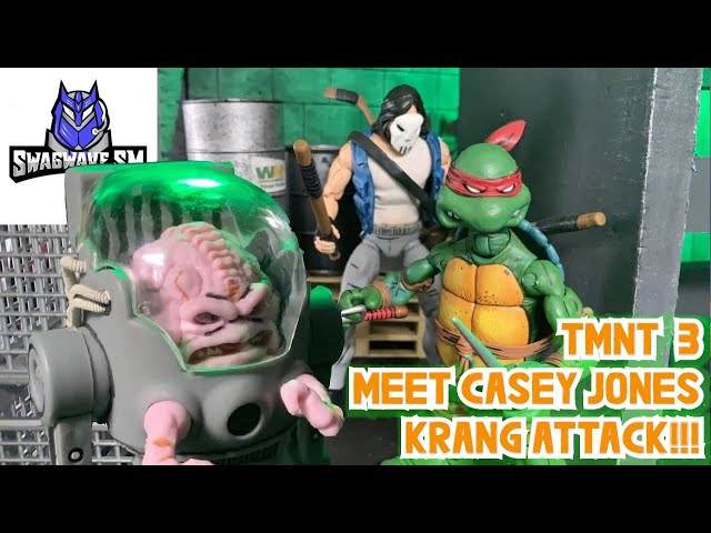 TMNT 3 [Stop Motion Film] - Raphael vs Casey Jones- Krang ATTACK!