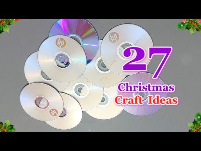 DIY 27 Economical Christmas Decoration idea with CD/DVD | DIY Affordable Christmas craft idea🎄233
