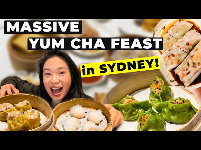 MASSIVE YUM CHA FEAST in SYDNEY AUSTRALIA! (We Ate 16 Dim Sum Dishes!) | 悉尼美食 飲茶食點心
