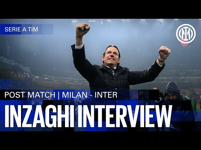 SIMONE INZAGHI INTERVIEW | MILAN 1-2 INTER 🎙️⚫🔵