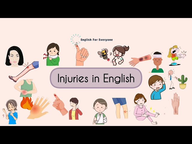 learn Common Injuries in English with Pictures and Examples