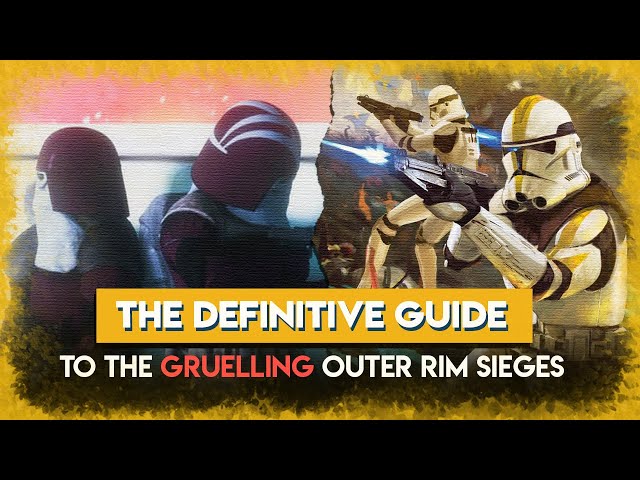 How Republic Forces Ended up DOMINATING the Clone War - Why the Outer Rim Sieges were such a Success