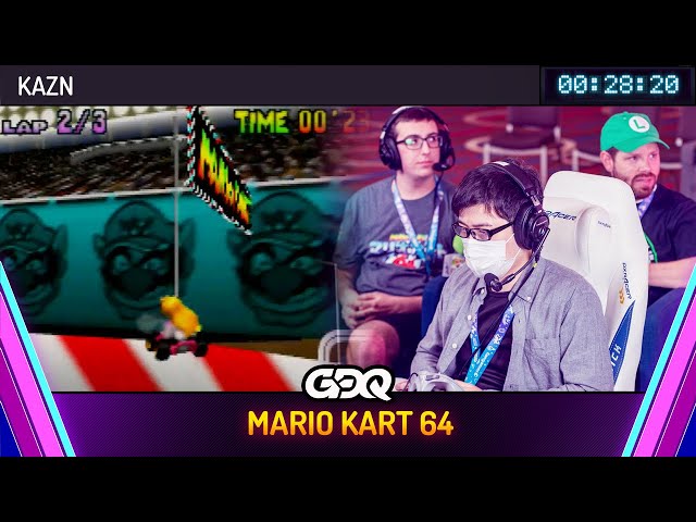 Mario Kart 64 by Kazn in 28:20 - Awesome Games Done Quick 2024