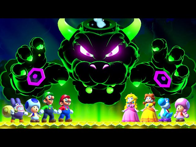 Super Mario Bros. Wonder - All Characters vs All Bosses