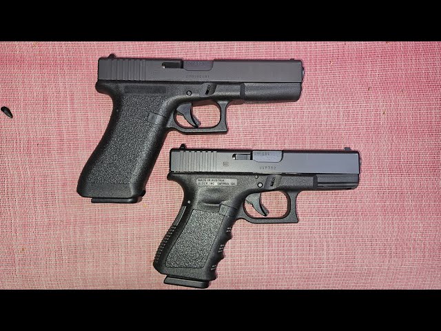 What is the velocity difference between the Glock 17 and the shorter Glock 19. Using Garmin Xero C1