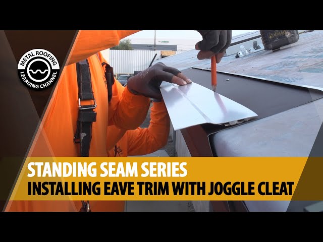 How To Install Standing Seam Metal Roofing - Eave Trim With Joggle Cleat. EASY Step By Step Video