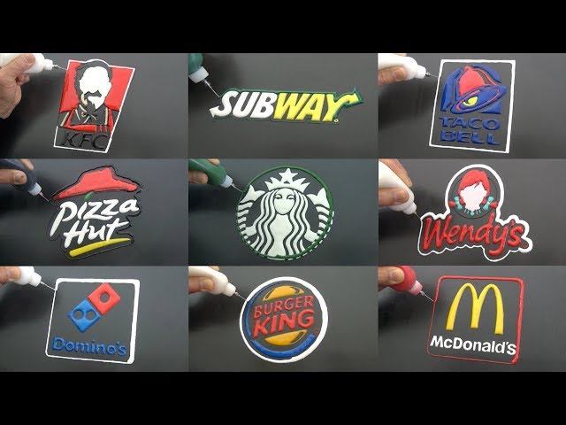 Top Fast Food Chains Pancake Art - Starbucks, McDonald's, Subway, Burger King