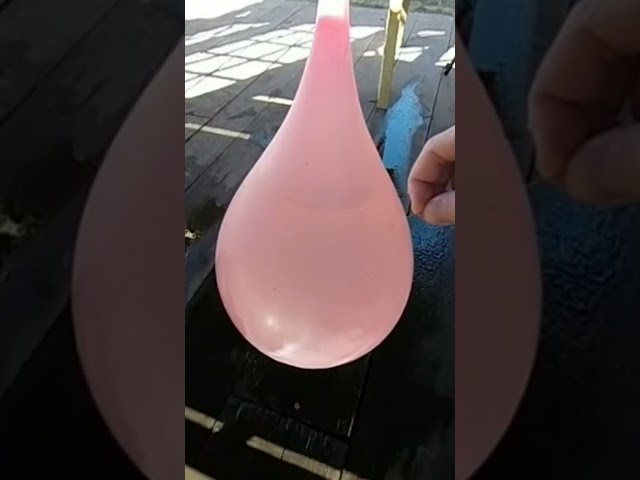 Slow Motion: Popping and bursting Water Balloons