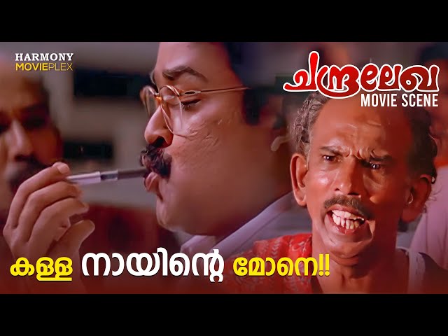 കള്ള നായീന്റെ മോനെ!! | Chandralekha Movie Scene | Mohanlal | Mamukkoya
