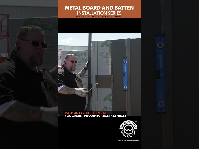 How To Install Metal Board and Batten Series. Watch Full Video on Our Channel #construction