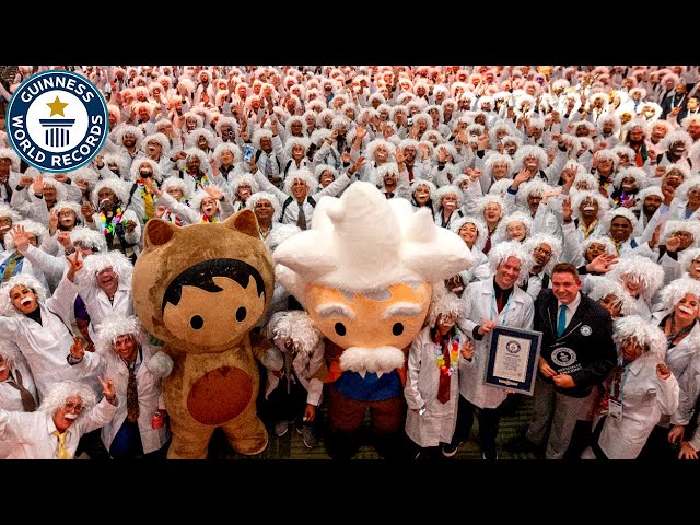 Largest Gathering of People Dressed As Albert Einstein - Guinness World Records