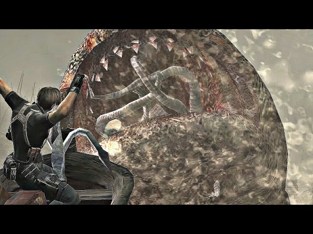 Resident Evil 4 - Del Lago Boss Fight (4K 60FPS)