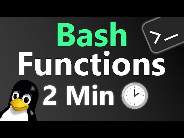 How To Write Functions in Bash Script