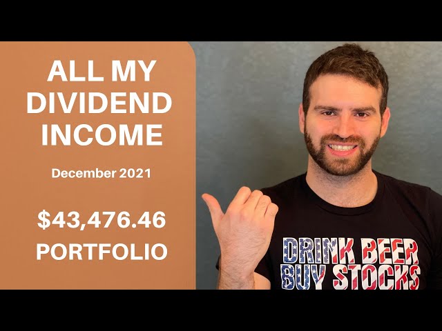 Dividend Income From My $43,476 Stock Portfolio l December 2021
