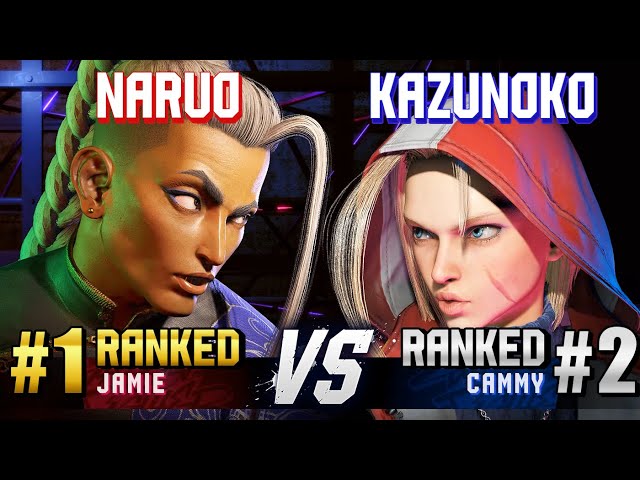 SF6 ▰ NARUO (#1 Ranked Jamie) vs KAZUNOKO (#2 Ranked Cammy) ▰ High Level Gameplay
