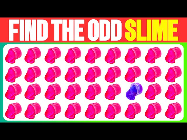 Find the ODD One Out - Slime Edition | 33 Ultimate Levels Emoji Quiz | Easy, Medium, Hard