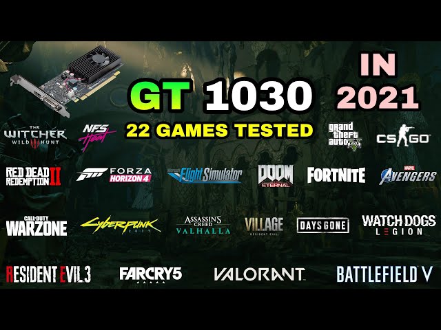 GT 1030 Test in 22 Games | is it Worth in 2021?
