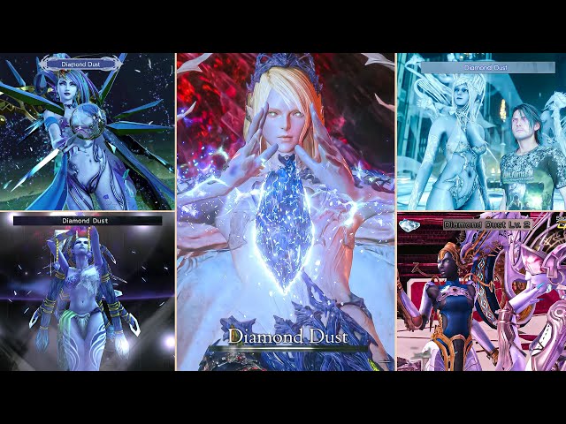 [4K] SHIVA DIAMOND DUST in 14 FINAL FANTASY GAMES | Final Fantasy 3 - FINAL FANTASY 16 2023