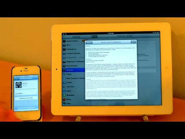 iOS 5.1.1 Güncelleme (iPhone 4, iPhone 4S, iPad 2 ve The Yeni iPad için)