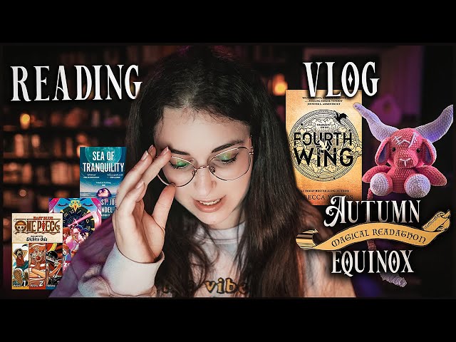 I read Fourth Wing, crochet a monster, and found a new 5 star read: Magical Readathon reading vlog 🥹