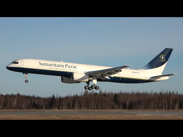 Samaritan's Purse - Boeing 757-225(PCF) - Takeoff & Landing