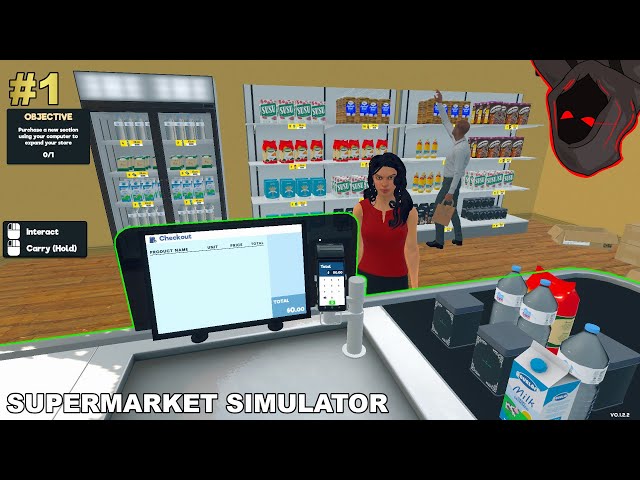 OTWORZYŁEM SWÓJ SKLEP!! - Supermarket simulator #1